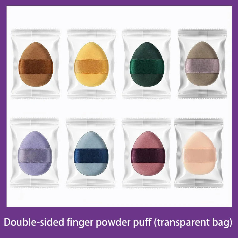 1/7/8Pcs Mini Finger Puff Foundation Small Air Cushion Powder Sponge Face Concealer BB Cream Cosmetic Applicator Makeup Tools