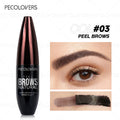 1Pc Pecolover Tattoo Eyebrow Gel, Waterproof, Semi-Permanent, Long-Lasting, Black Brown, Sweatproof, Film Forming, Tearing Off