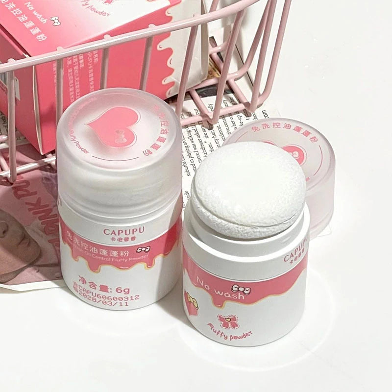 Hair mark powder cosmetic filling reissue artifact fluffy powder lazy powder powder control oil non-washing powder girl